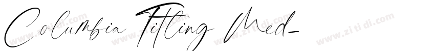 Columbia Titling Med字体转换
